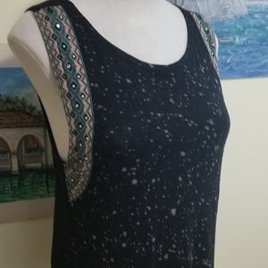 High-low Tank Top with Netted Back Large